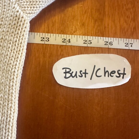 Brandy Melville Beige Knit American Flag Sweater Size S Cotton - Picture 3 of 7